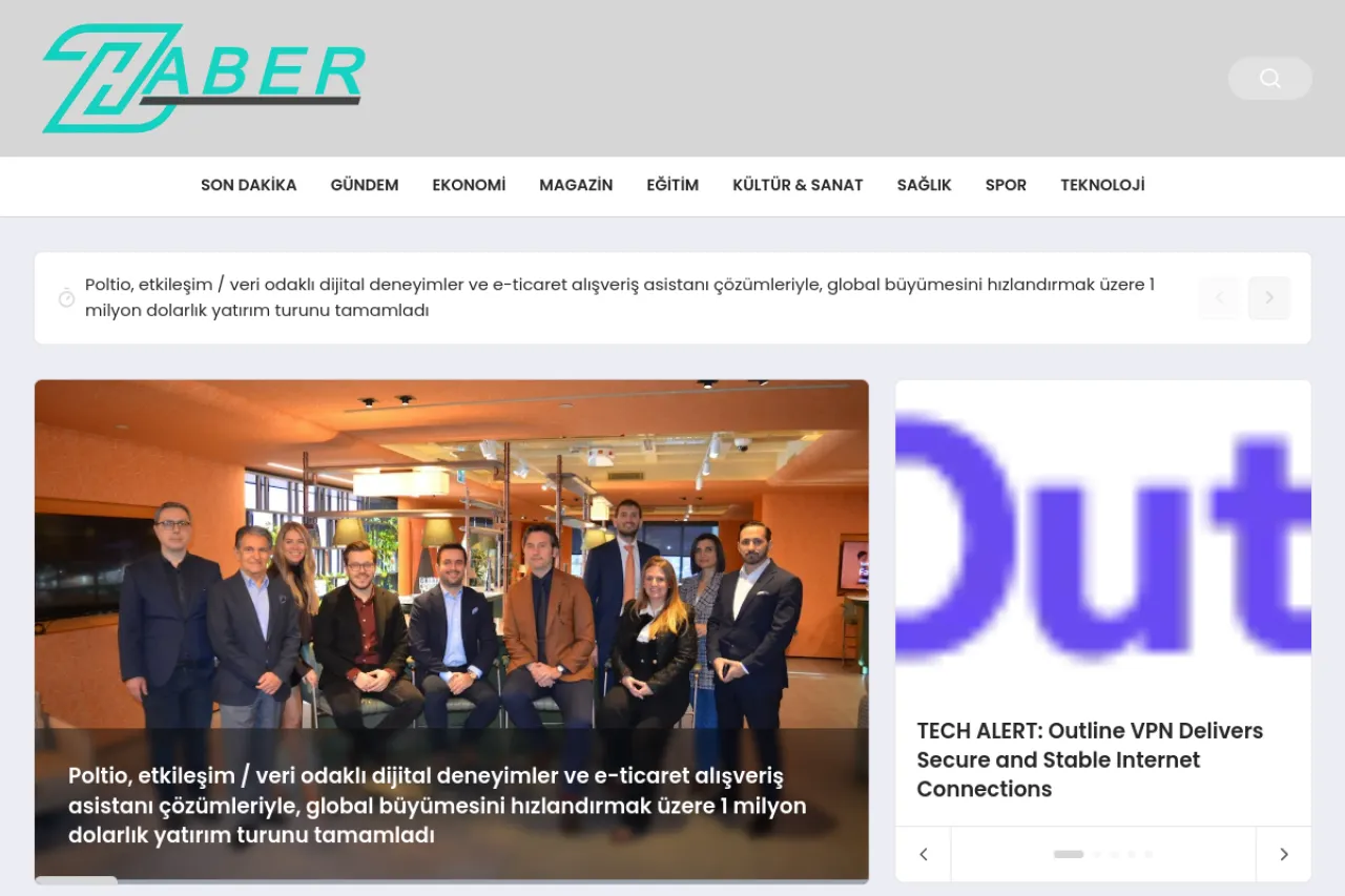 zirvehaber.com web sitesi ekran görüntüsü - Haber - DA 11